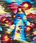 Міні-гобелен<br />
«Сади України»<br />
2005р. 50х60см. вовна,ткацтво.<br />
